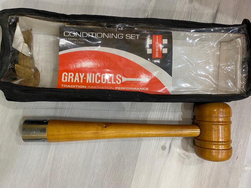 Gray-Nicolls Bat Conditioning Set with Mallet, Cone, and Cloth