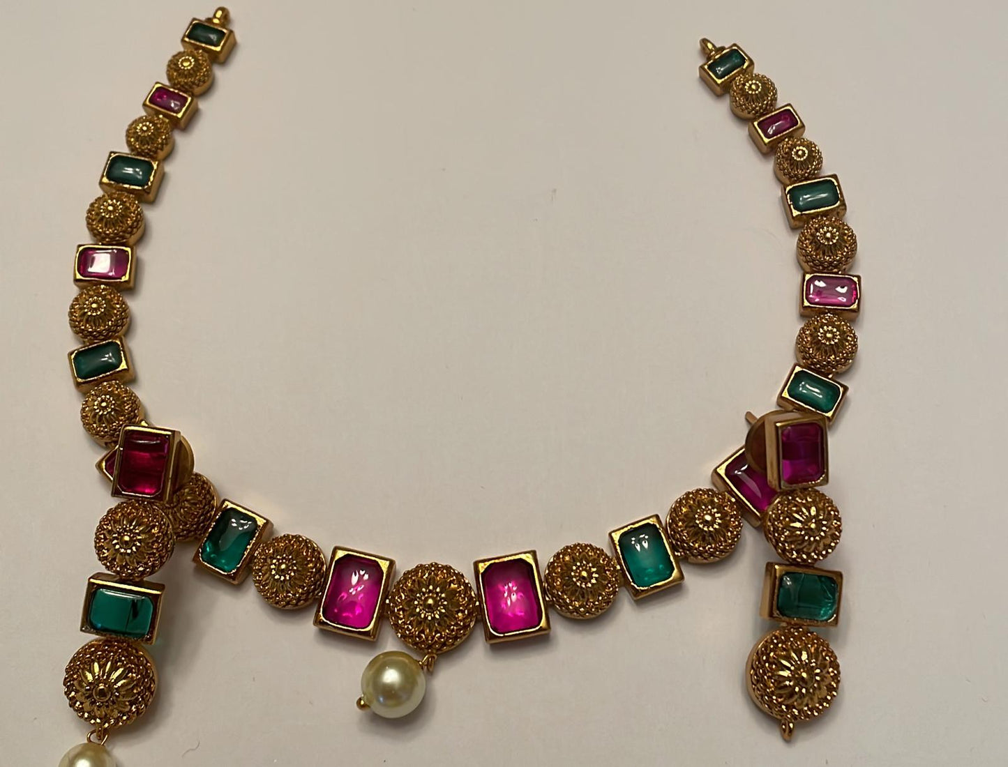 Necklace - multi colour Stones