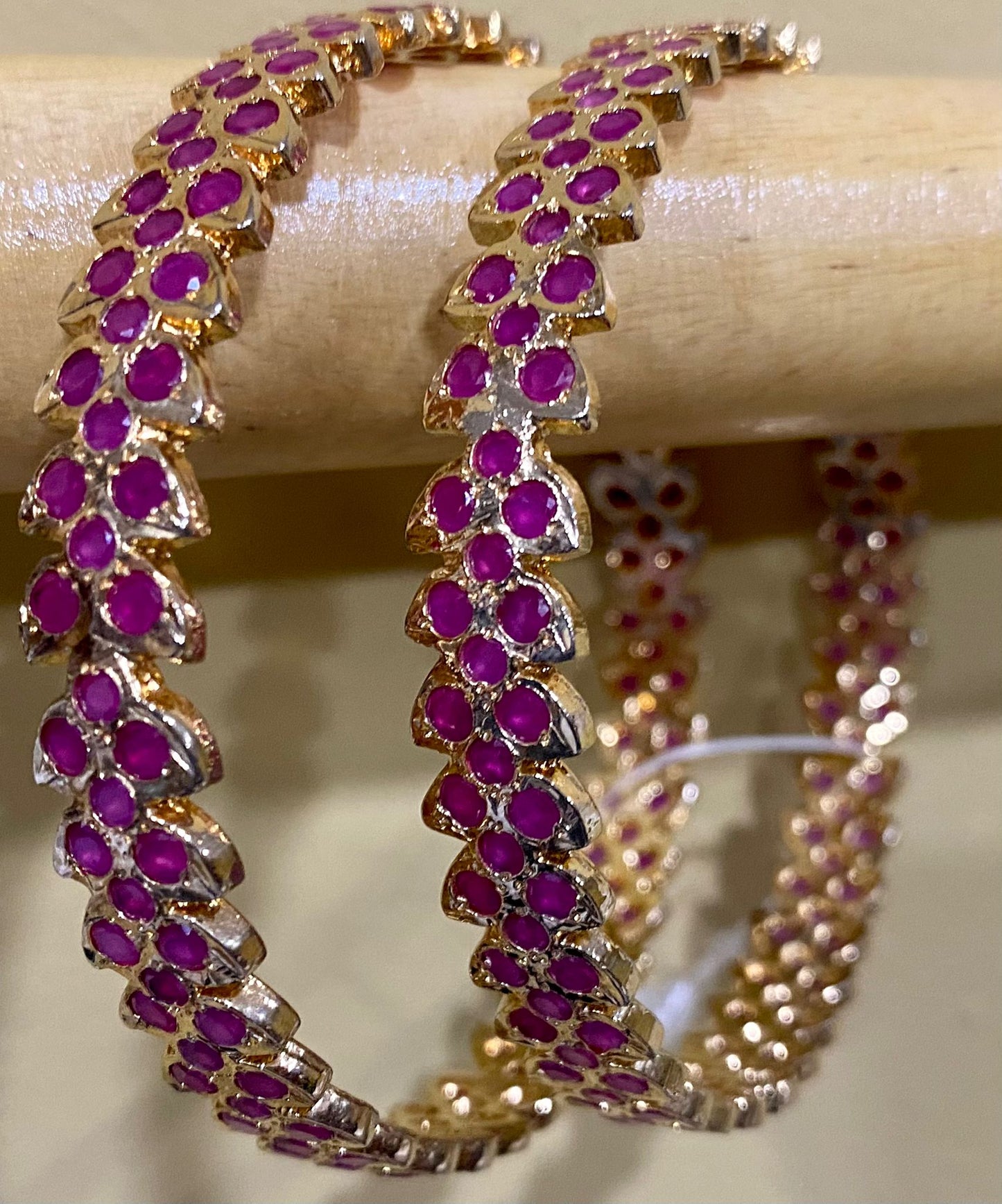 Purple Stone Bangles