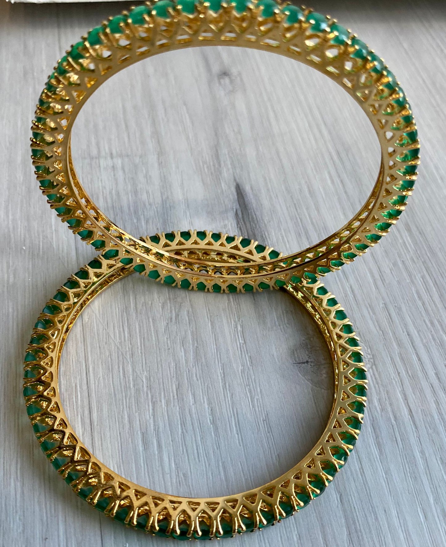 Green Stone Bangle