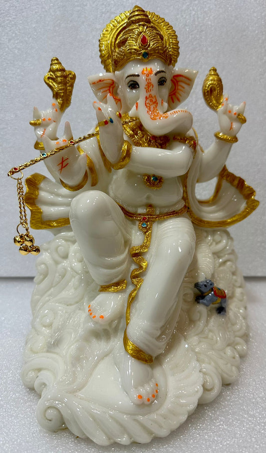 Ganesha - Floating playing Flute Devotional