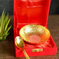 Designer Gold German Silver Plated Dessert Bowl