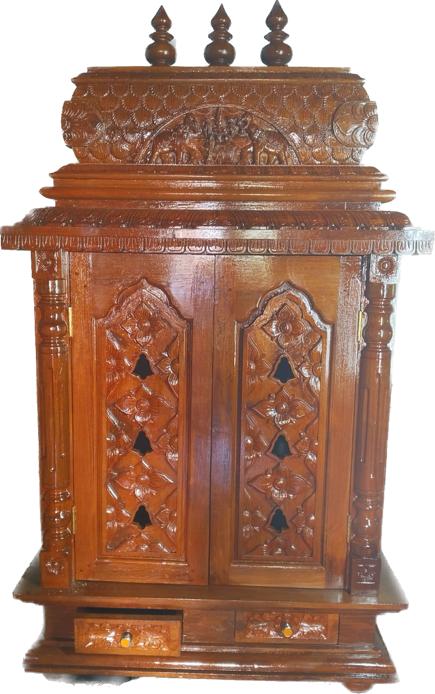 Pooja Shelf - Teak Wood