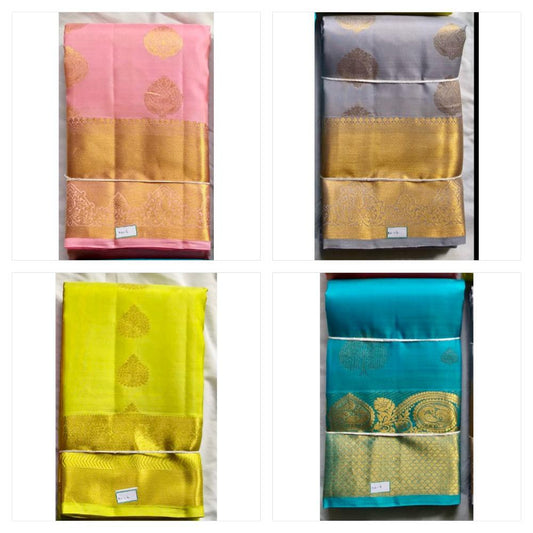Kanchipuram Handloom Designer Pure silk saree - Pathinarum Petru design (16 Wealth)