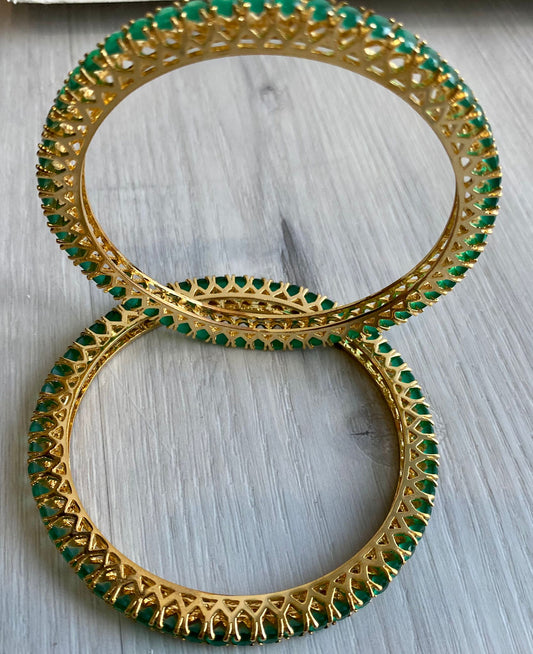 Green Stone Bangle